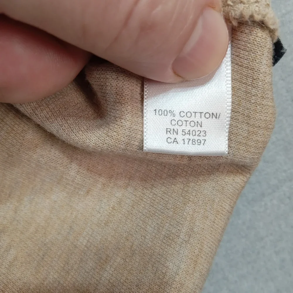 Banana Republic Mens XL Quarter Zip Tan Pullover Sweater VTG Y2K Preppy Casual